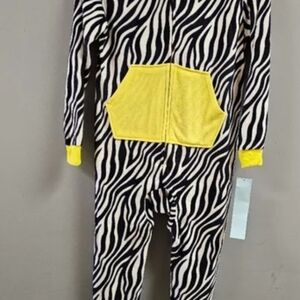 Kida Target Zebra Print Garment with Yellow Highlights